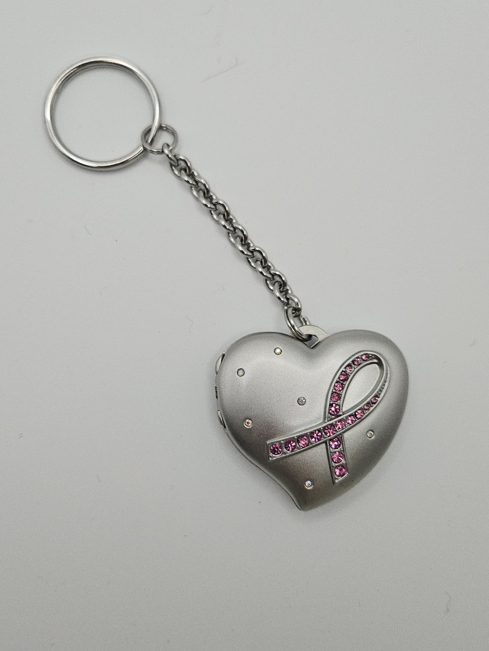 Avon Pink Ribbon Breast Cancer Awareness Locket Keychain